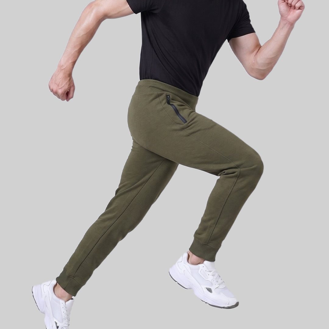 Men's Cotton Sports Joggers Pants Regular Fit Full Length Casual & Gym Wear