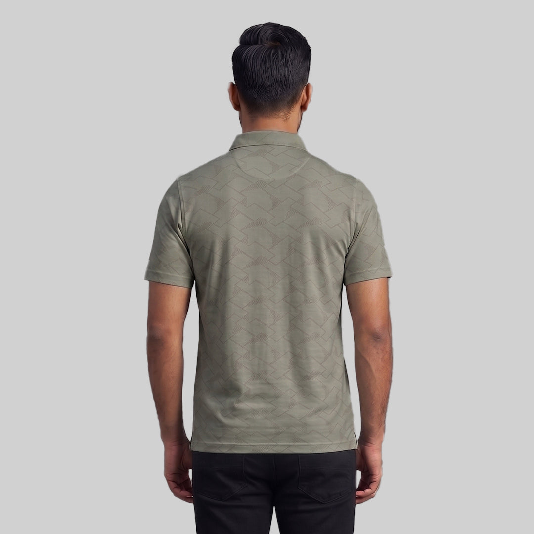 Men's Jacquard Polo T-Shirt | Premium Micro Polyester | Regular Fit | Breathable | Dry Fit Technology | Half Sleeve | Casual & Sports Wear
