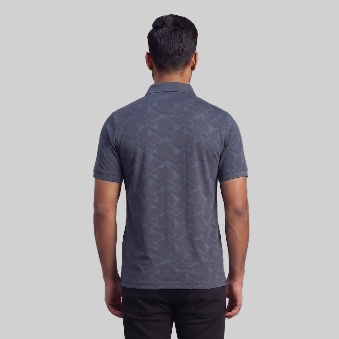 Men's Jacquard Polo T-Shirt | Premium Micro Polyester | Regular Fit | Breathable | Dry Fit Technology | Half Sleeve | Casual & Sports Wear