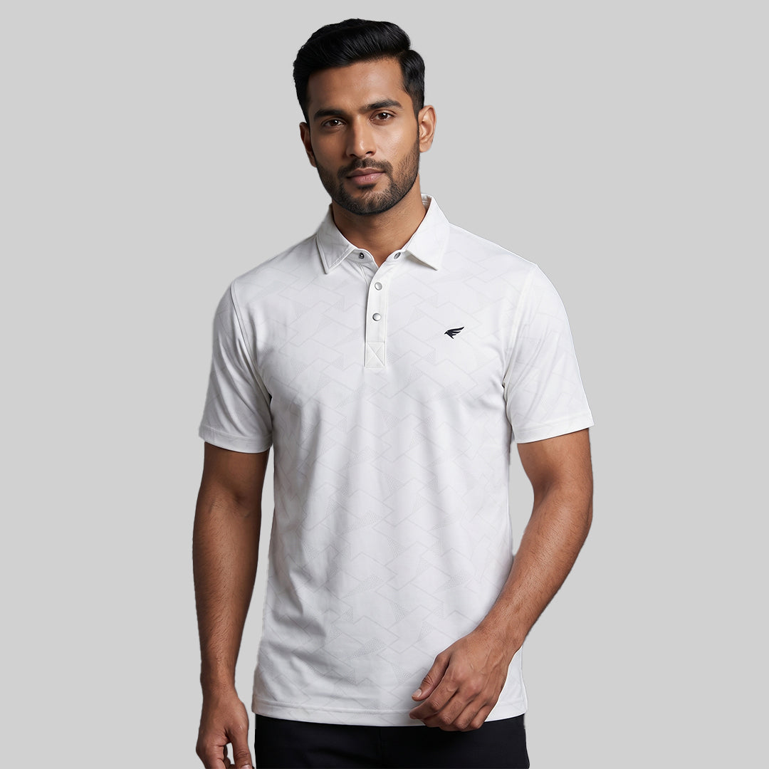 Men's Jacquard Polo T-Shirt | Premium Micro Polyester | Regular Fit | Breathable | Dry Fit Technology | Half Sleeve | Casual & Sports Wear