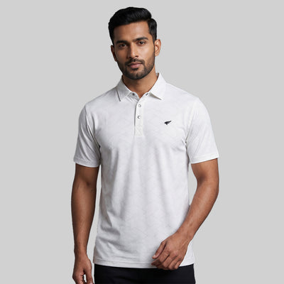 Men's Jacquard Polo T-Shirt | Premium Micro Polyester | Regular Fit | Breathable | Dry Fit Technology | Half Sleeve | Casual & Sports Wear