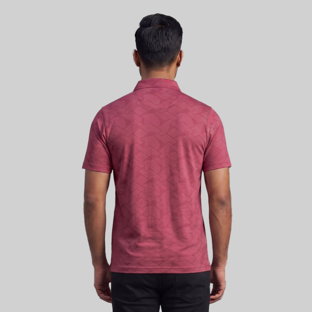 Men's Jacquard Polo T-Shirt | Premium Micro Polyester | Regular Fit | Breathable | Dry Fit Technology | Half Sleeve | Casual & Sports Wear