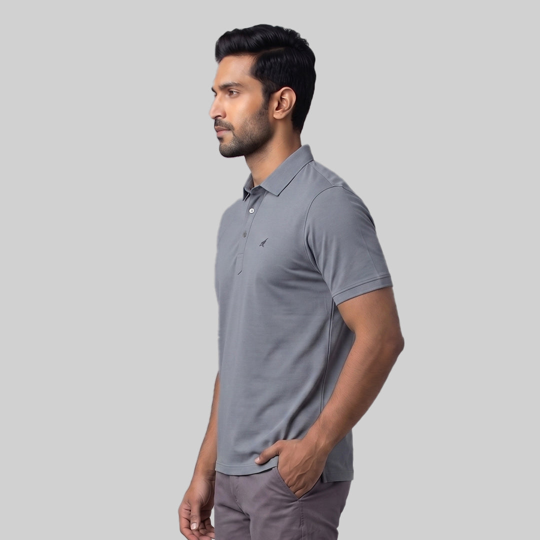 Cedrafil Men's Performance Polo T-Shirt | Premium Nylon blend | Regular Fit | Casual, Sports & Office Wear