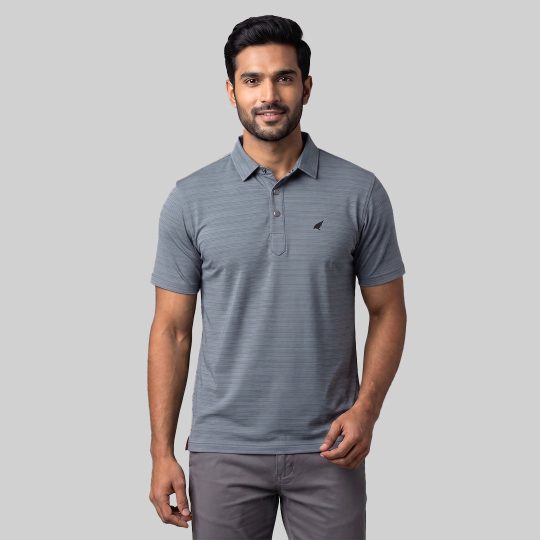 Cedrafil Men's Performance Polo T-Shirt | Premium Nylon blend | Regular Fit | Casual, Sports & Office Wear