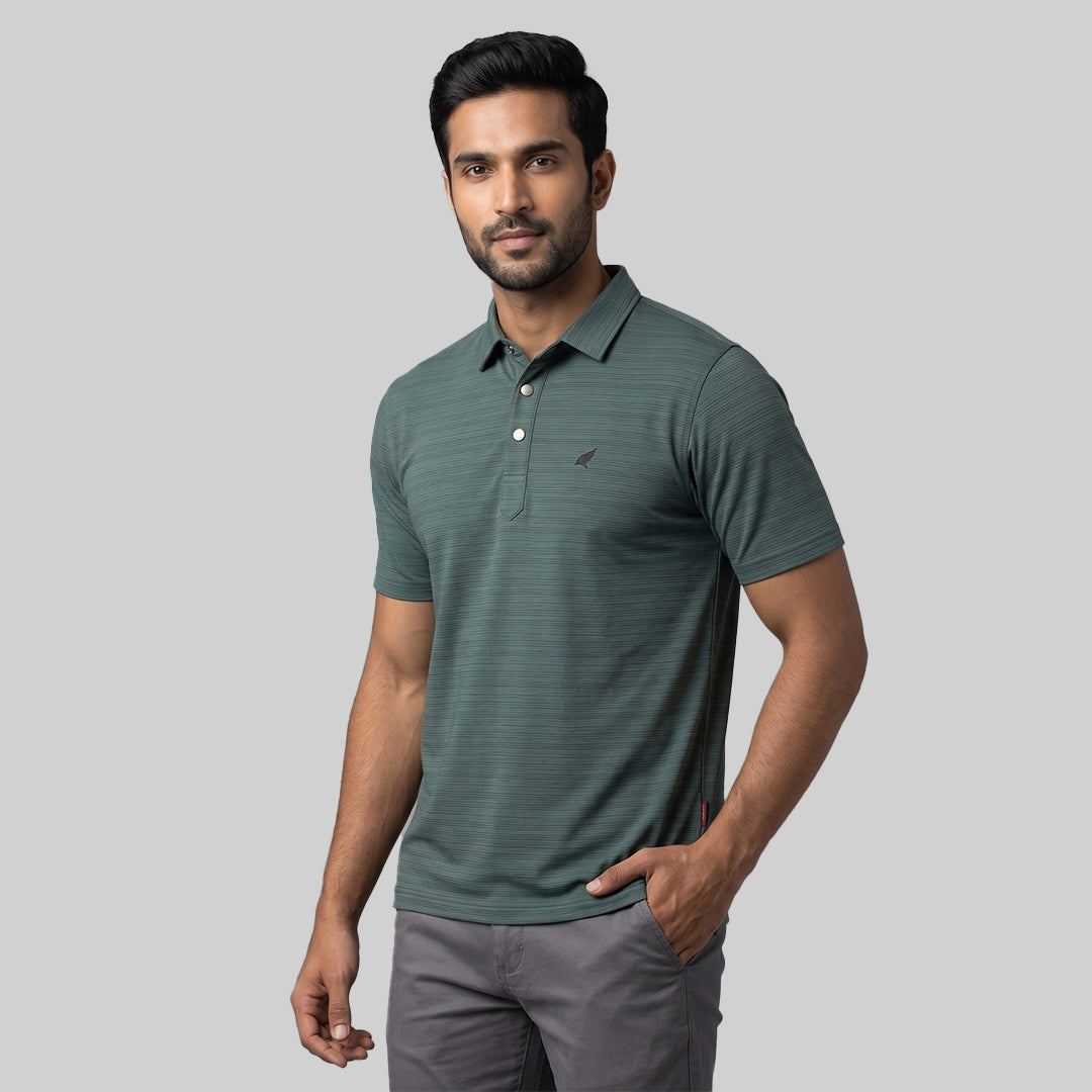 Cedrafil Men's Performance Polo T-Shirt | Premium Nylon blend | Regular Fit | Casual, Sports & Office Wear