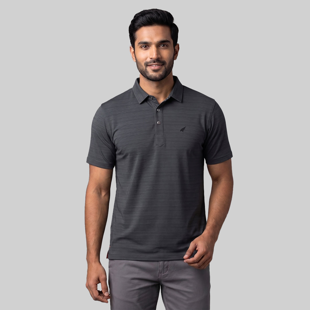 Cedrafil Men's Performance Polo T-Shirt | Premium Nylon blend | Regular Fit | Casual, Sports & Office Wear