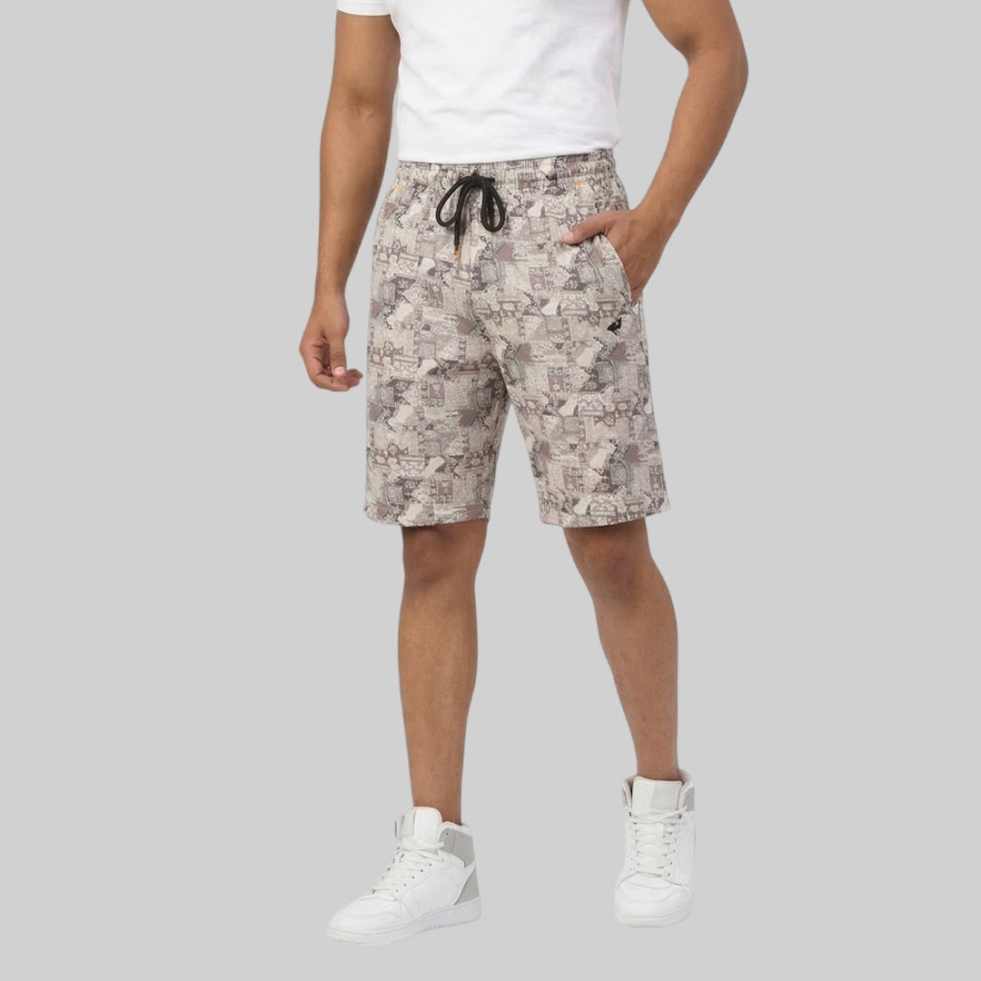 Men's Printed Shorts  Comfortable Daily Wear Half Pant