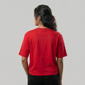 Women Typography Print Sports T-Shirt ELASTO+ Stretch Fit Breathable Gym Tee
