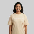 Women Typography Print Sports T-Shirt ELASTO+ Stretch Fit Breathable Gym Tee