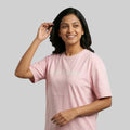 Women Typography Print Sports T-Shirt ELASTO+ Stretch Fit Breathable Gym Tee