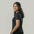 Women Solid Sports T-Shirt ELASTO+ Stretch Fit Breathable Gym Tee