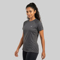 Women Solid Slim Fit Crew Neck T-Shirt ELASTO+ Stretch Fit Breathable Soft Casual Wear