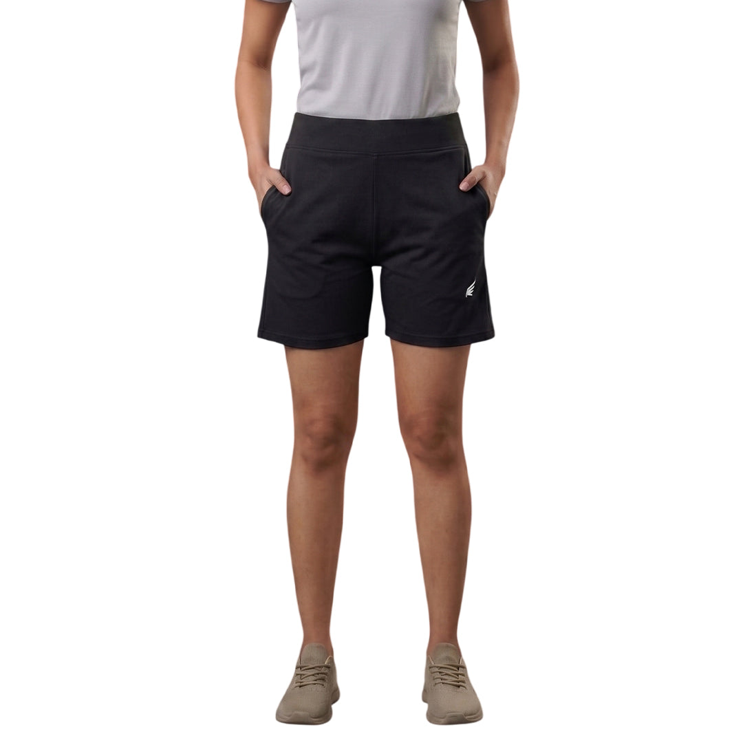 Women High Waist Hot Pants ELASTO+ Stretch Fit Breathable Casual Shorts