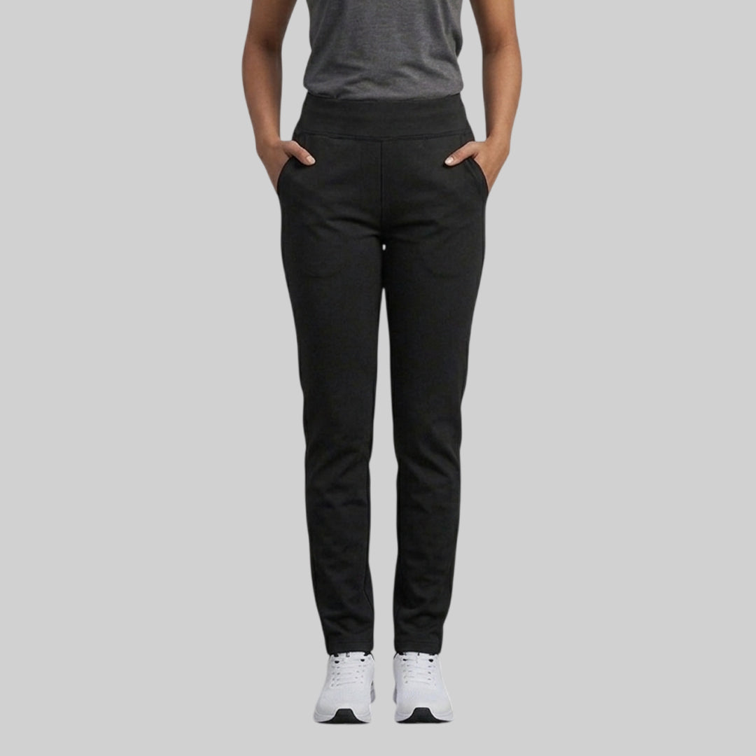 Women Solid Straight Fit Trackpants Quick-Drying Breathable Comfortable Gym Sports Wear