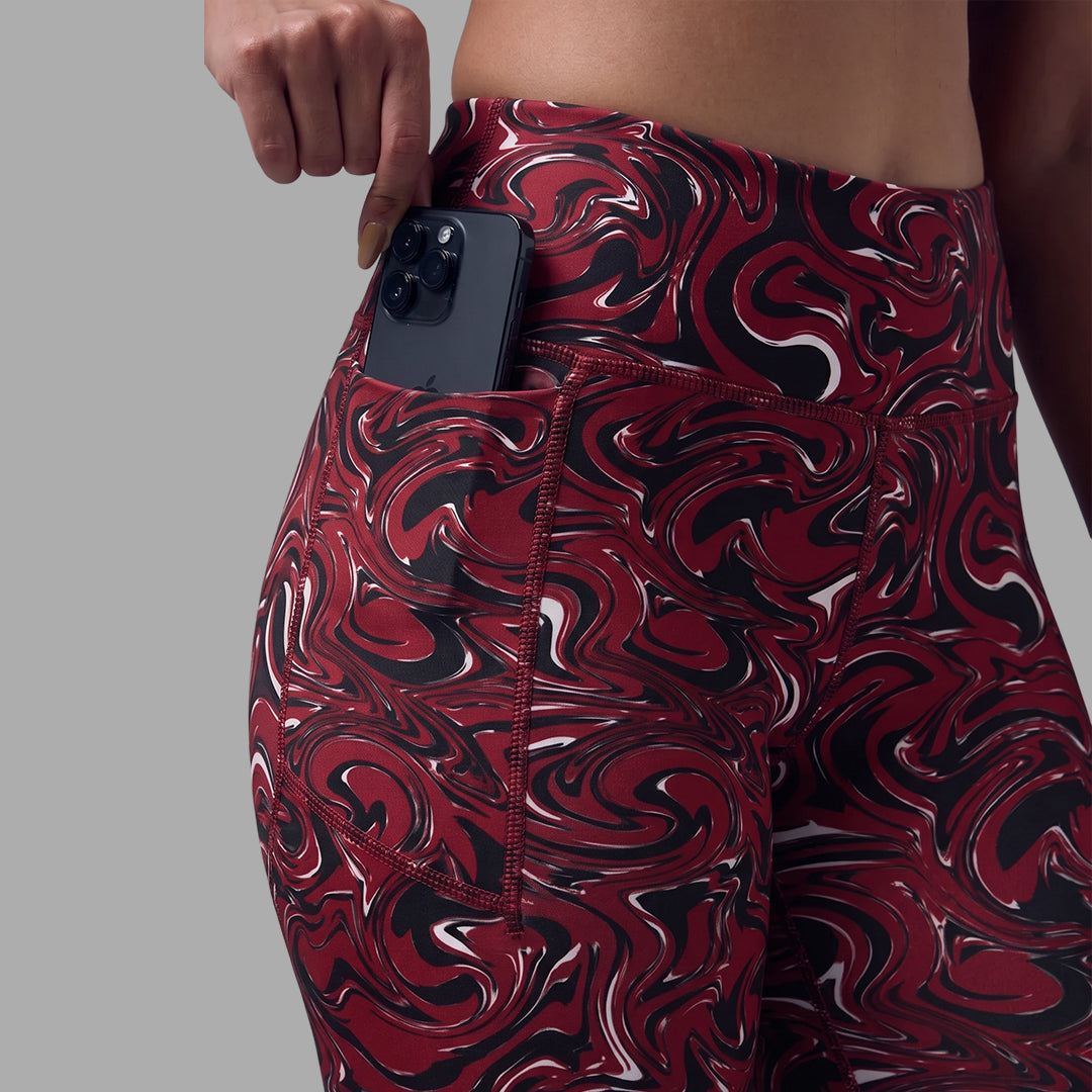 Women Printed Slim Fit Tights High Waist Stretchable Activewear Tights Gym, Yoga, Running & Daily Wear
