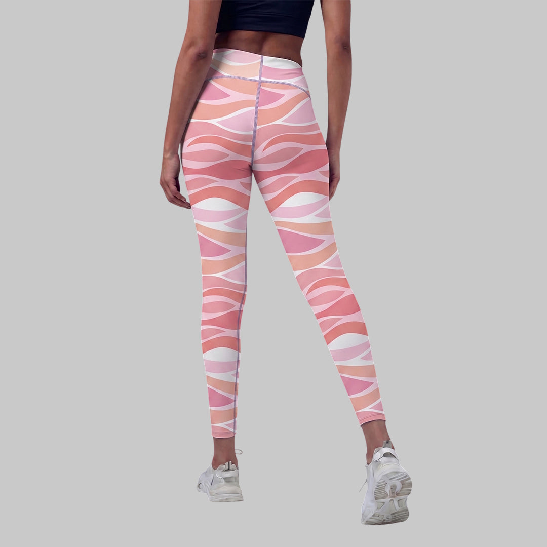 Women Printed Slim Fit Tights High Waist Stretchable Activewear Tights Gym, Yoga, Running & Daily Wear
