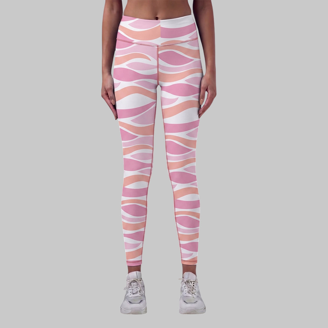 Women Printed Slim Fit Tights High Waist Stretchable Activewear Tights Gym, Yoga, Running & Daily Wear