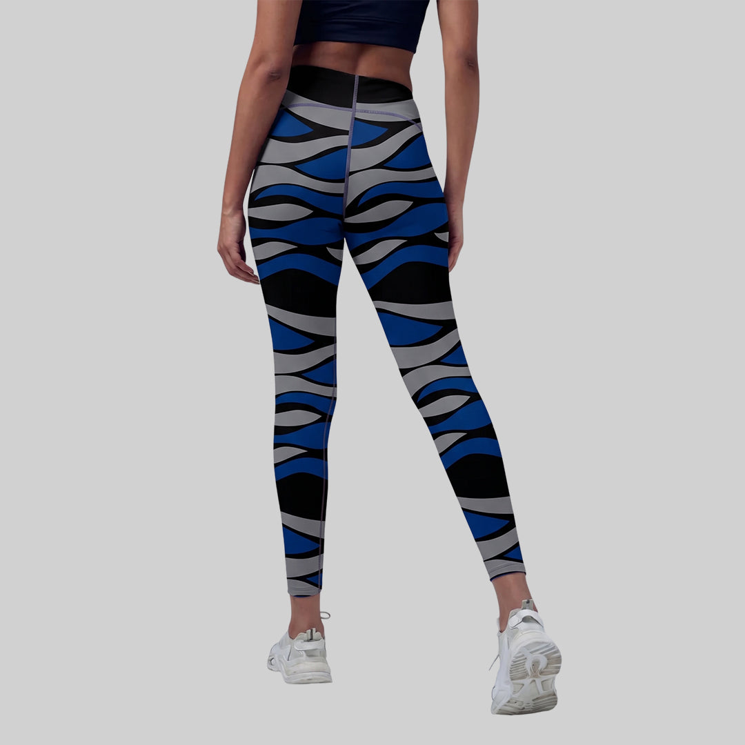 Women Printed Slim Fit Tights High Waist Stretchable Activewear Tights Gym, Yoga, Running & Daily Wear