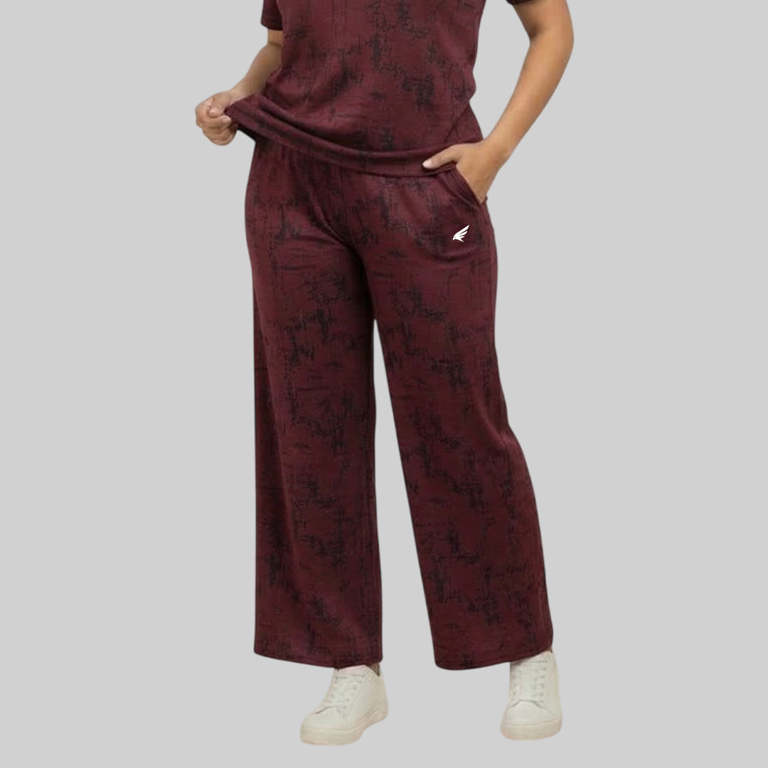 Women Relaxed Fit Sports Co-Ord Set ELASTO+ Stretch Fit Breathable Comfortable Gym Casual Wear