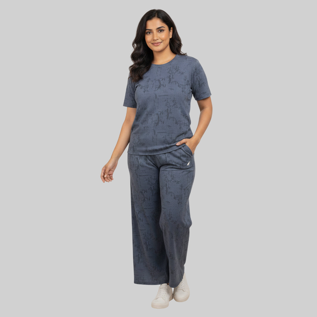 Women Relaxed Fit Sports Co-Ord Set ELASTO+ Stretch Fit Breathable Comfortable Gym Casual Wear