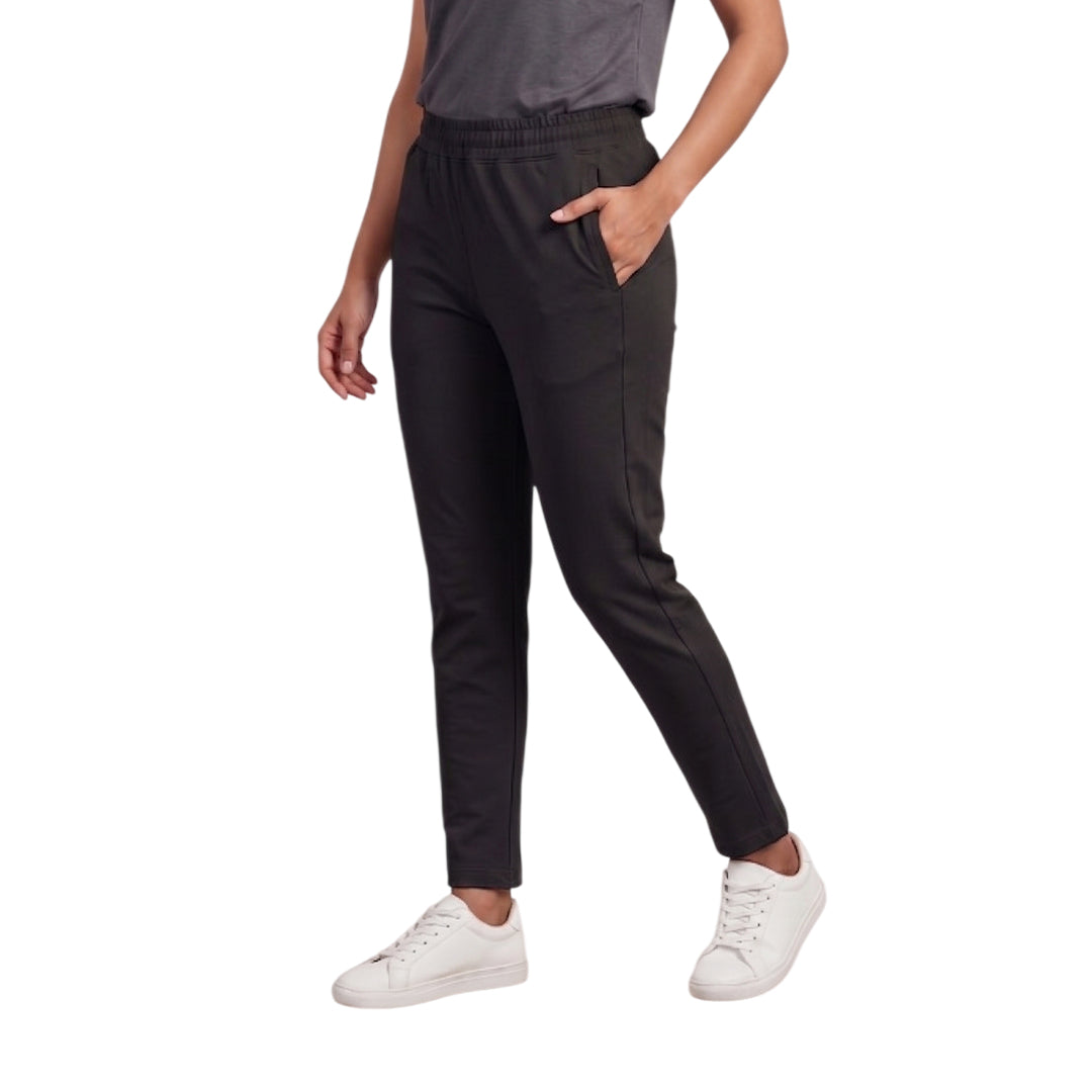Women Solid Straight Fit Trackpants Quick-Drying Breathable Comfortable Gym Sports Wear