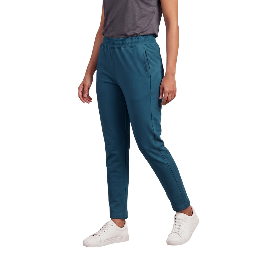 Women Solid Straight Fit Trackpants Quick-Drying Breathable Comfortable Gym Sports Wear