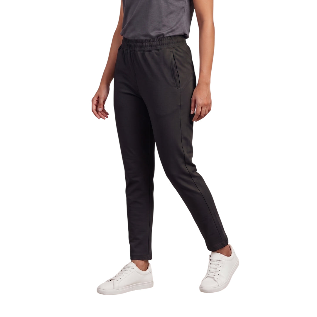 Women Solid Straight Fit Trackpants Quick-Drying Breathable Comfortable Gym Sports Wear