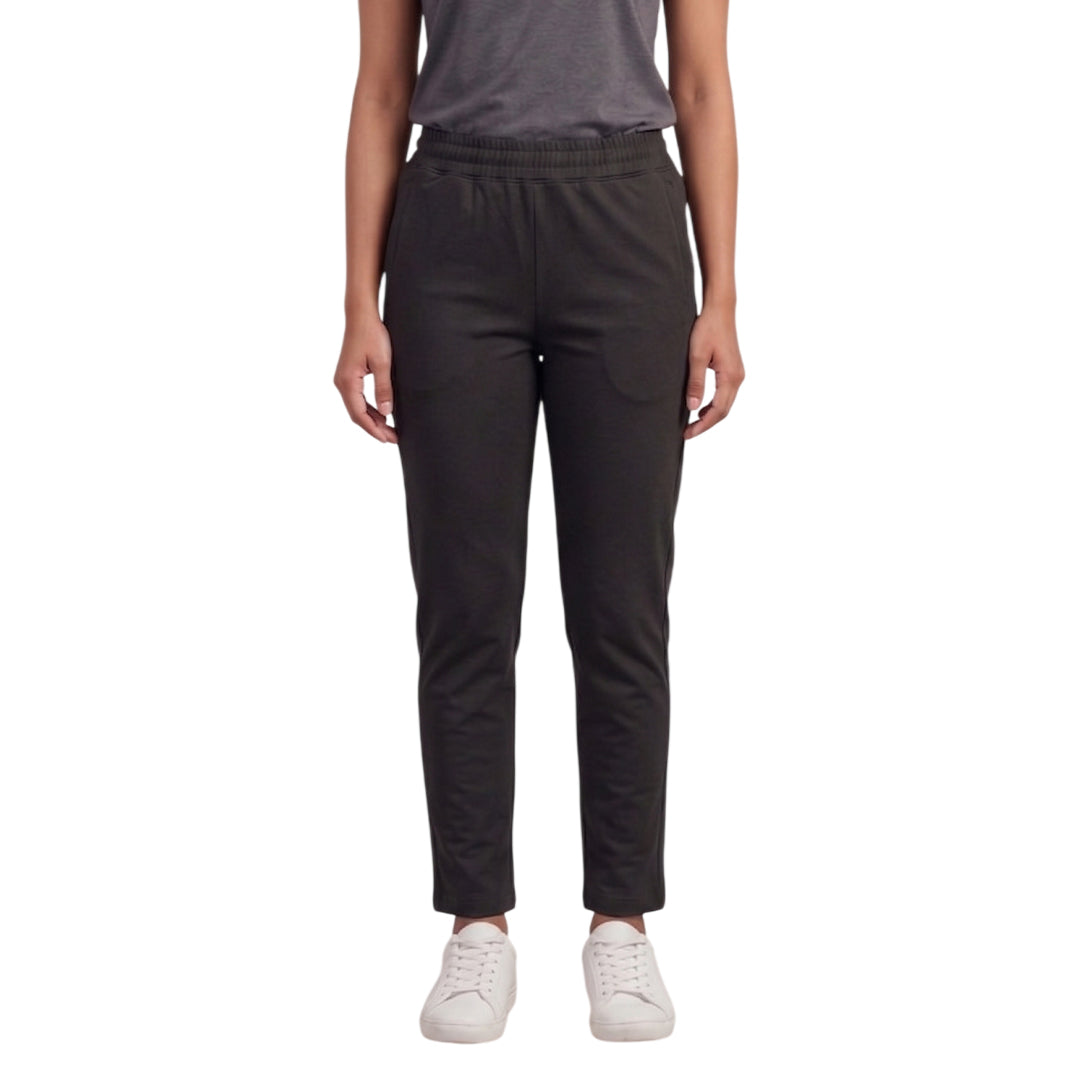 Women Solid Straight Fit Trackpants Quick-Drying Breathable Comfortable Gym Sports Wear