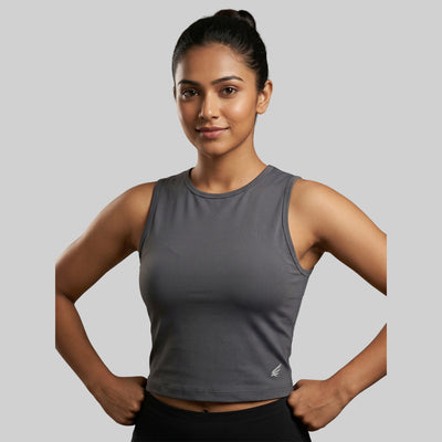 Women Solid Slim Fit High Neck Sports Bra ELASTO+ Stretch Fit Breathable Comfortable Gym Training Wear