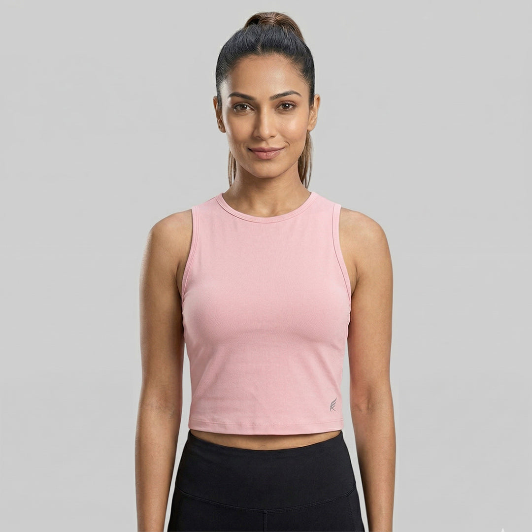Women Solid Slim Fit High Neck Sports Bra ELASTO+ Stretch Fit Breathable Comfortable Gym Training Wear