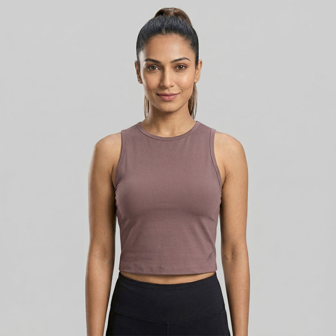 Women Solid Slim Fit High Neck Sports Bra ELASTO+ Stretch Fit Breathable Comfortable Gym Training Wear