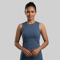 Women Solid Slim Fit High Neck Sports Bra ELASTO+ Stretch Fit Breathable Comfortable Gym Training Wear