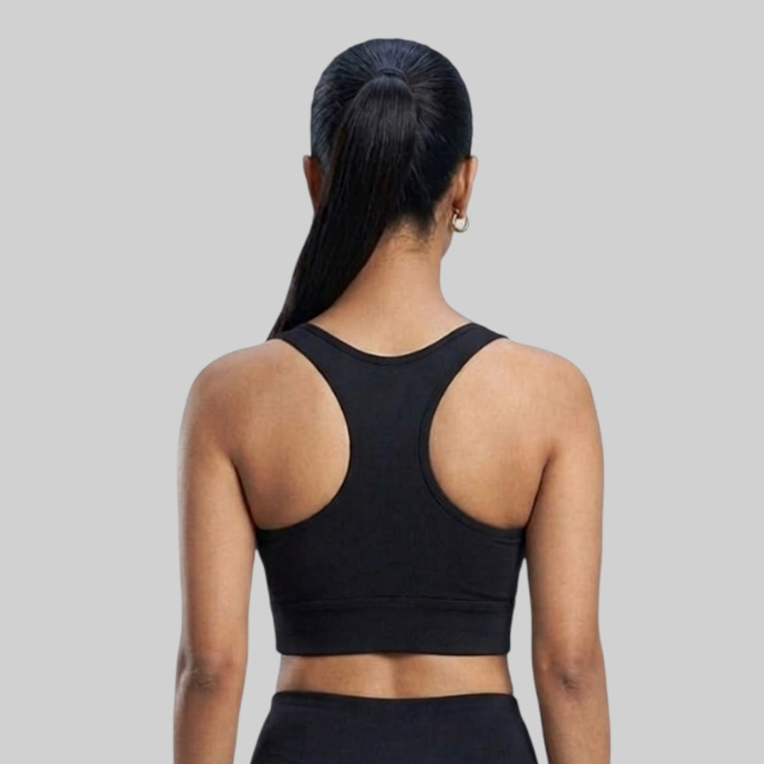 Women Slim Fit Scoop Neck Sports Bra ELASTO+ Stretch Fit Breathable Comfortable Training Gym Wear