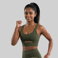 Women Slim Fit Scoop Neck Sports Bra ELASTO+ Stretch Fit Breathable Comfortable Training Gym Wear