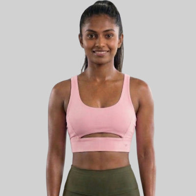 Women Slim Fit Scoop Neck Sports Bra ELASTO+ Stretch Fit Breathable Comfortable Training Gym Wear