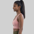 Women Slim Fit Scoop Neck Sports Bra ELASTO+ Stretch Fit Breathable Comfortable Training Gym Wear