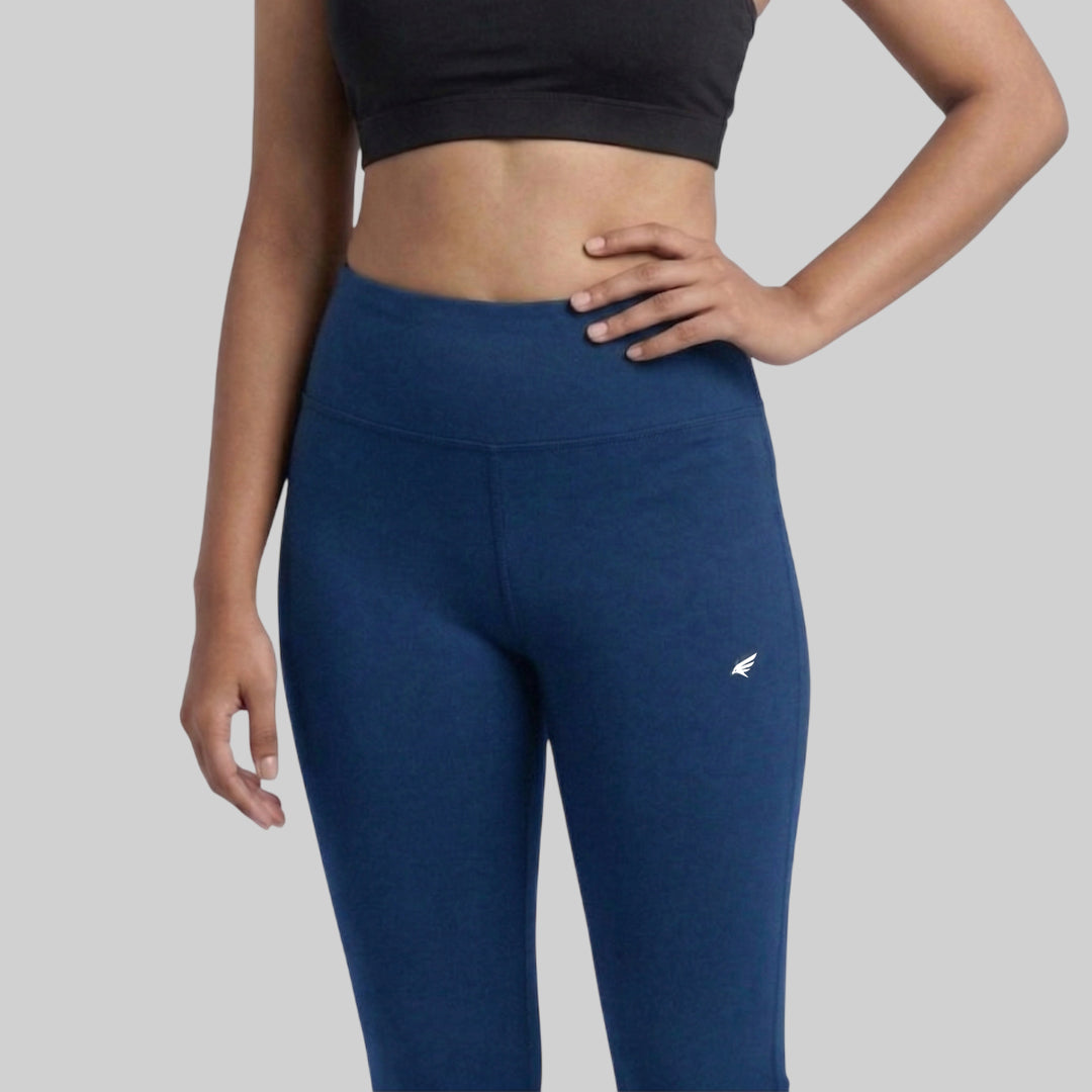 Women High Waist Slim Fit Tights ELASTO+ Stretch Fit Breathable Gym Yoga Tights