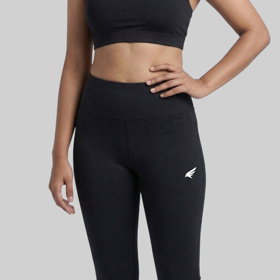 Women High Waist Slim Fit Tights ELASTO+ Stretch Fit Breathable Gym Yoga Tights