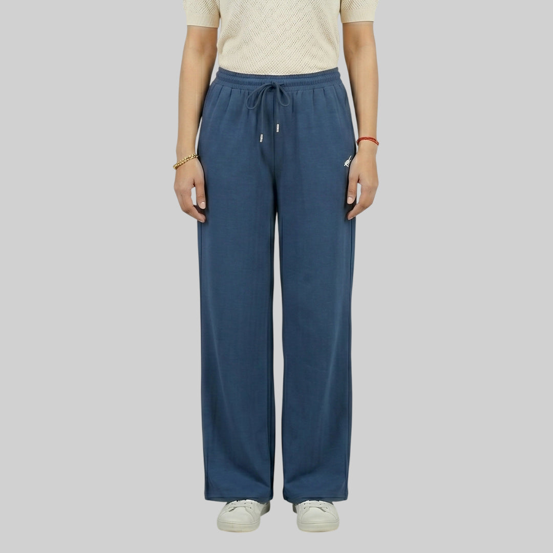 Women High Waist Palazzo Pants Straight Fit Stretch Breathable Casual Wear