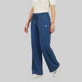 Women High Waist Palazzo Pants Straight Fit Stretch Breathable Casual Wear