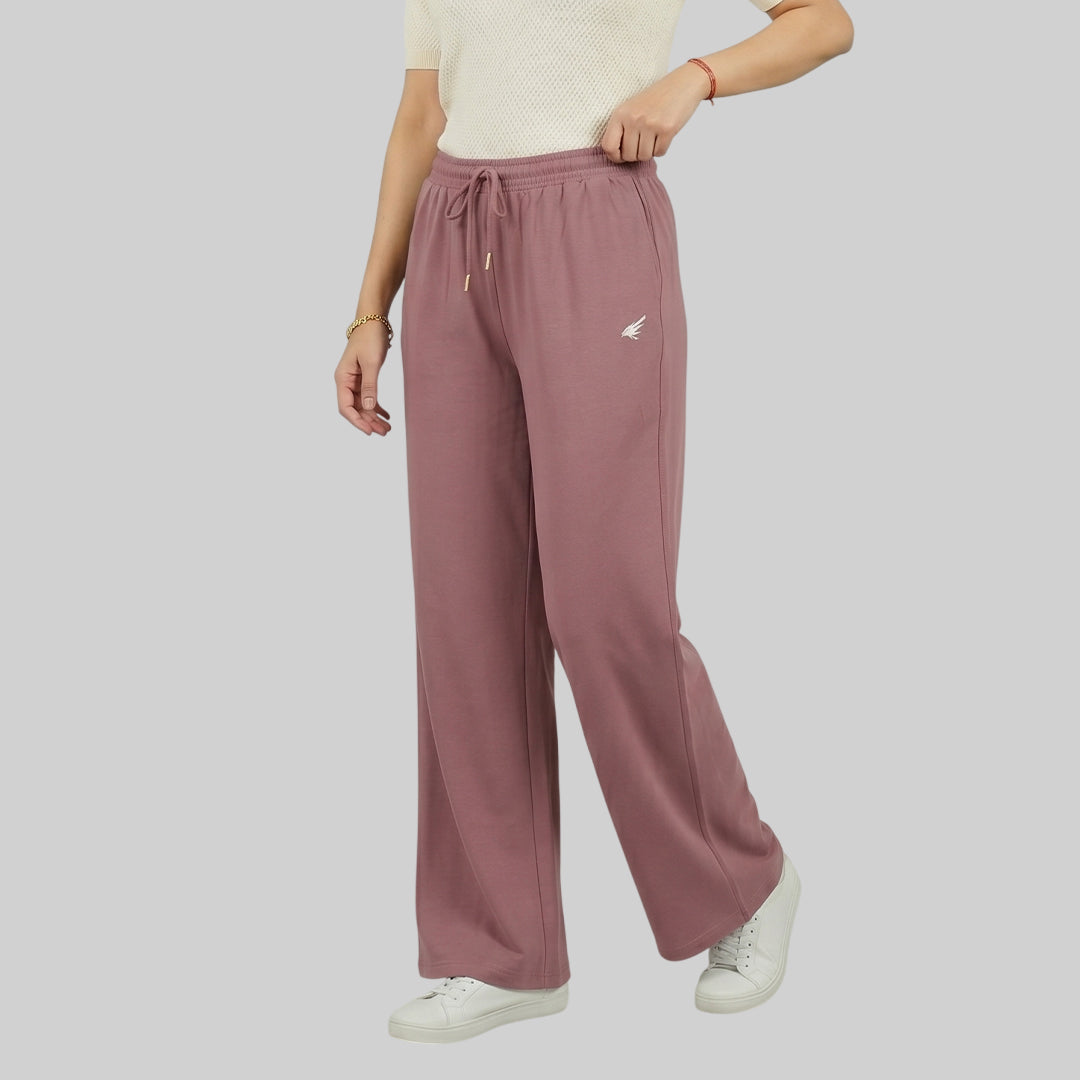Women High Waist Palazzo Pants Straight Fit Stretch Breathable Casual Wear