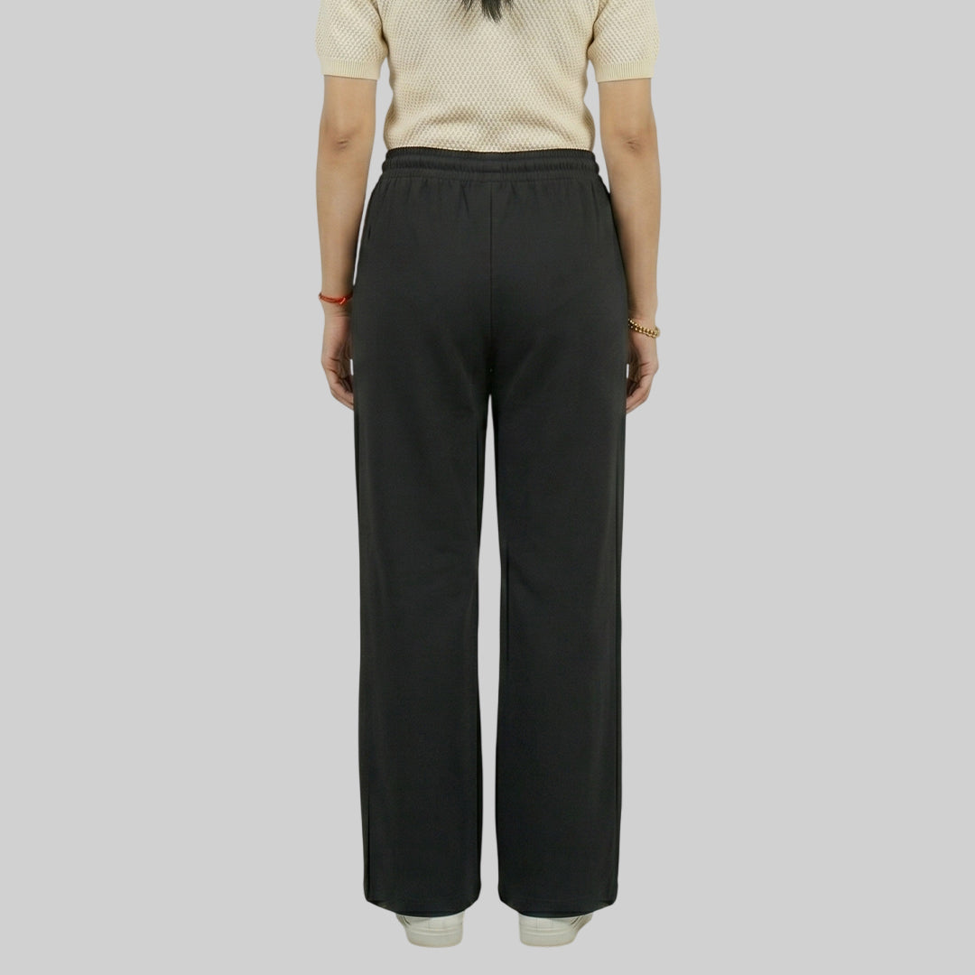 Women High Waist Palazzo Pants Straight Fit Stretch Breathable Casual Wear