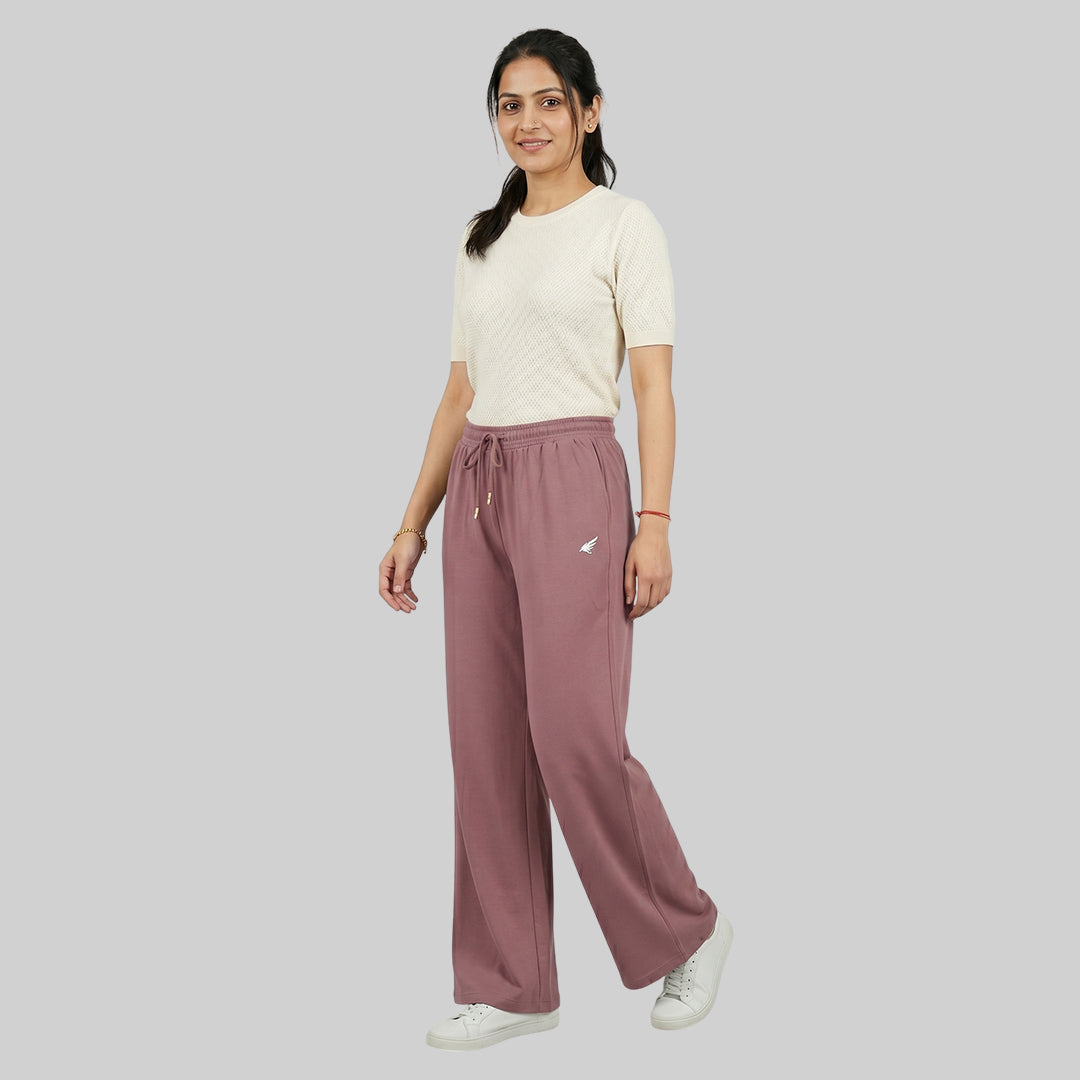 Women High Waist Palazzo Pants Straight Fit Stretch Breathable Casual Wear