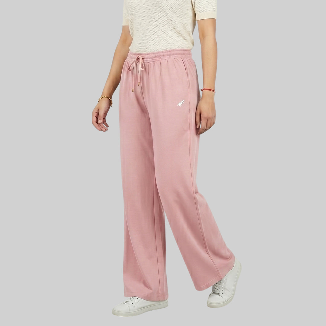 Women High Waist Palazzo Pants Straight Fit Stretch Breathable Casual Wear