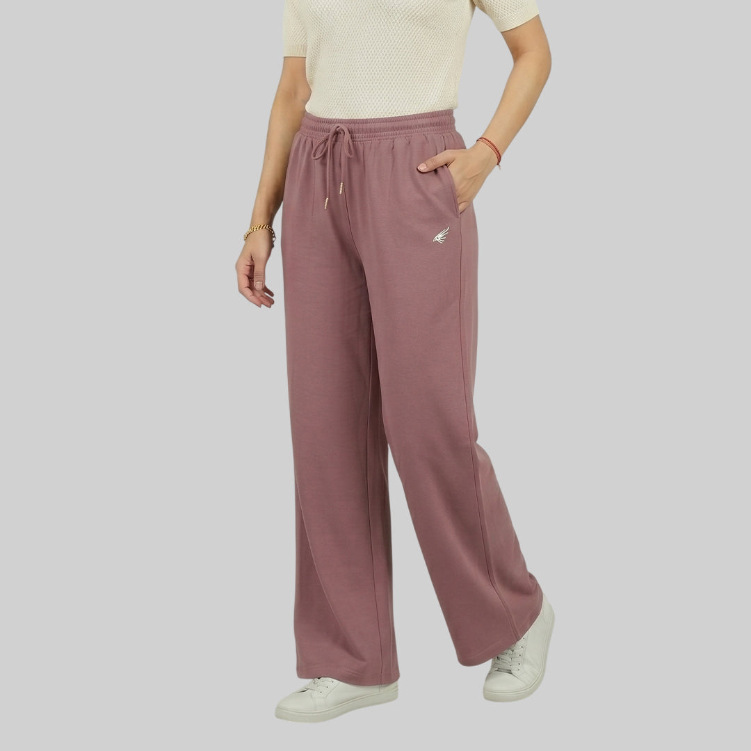 Women High Waist Palazzo Pants Straight Fit Stretch Breathable Casual Wear