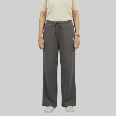 Women High Waist Palazzo Pants Straight Fit Stretch Breathable Casual Wear