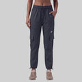Women’s Solid Straight Fit Cargo Trackpants
