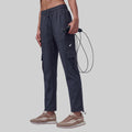 Women’s Solid Straight Fit Cargo Trackpants