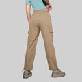 Women’s Solid Straight Fit Cargo Trackpants