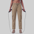 Women’s Solid Straight Fit Cargo Trackpants